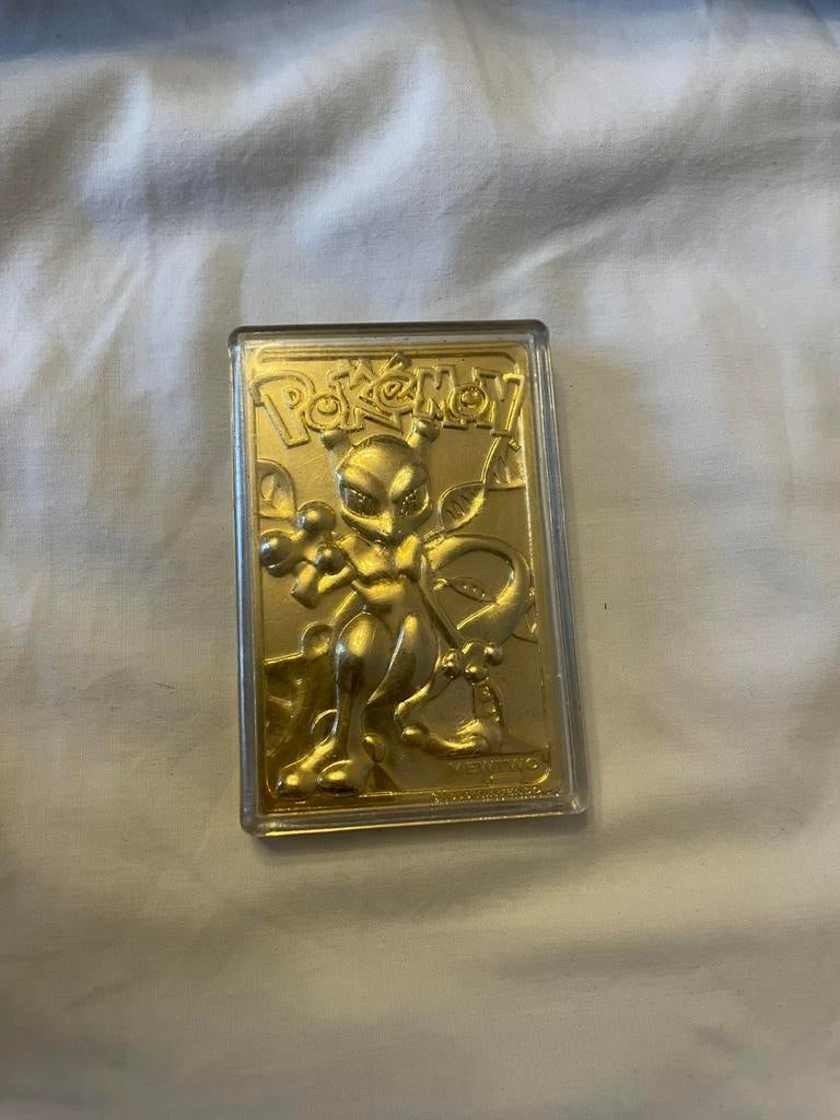 Pokemon - mewtwo - gold plated - collector, Ophalen of Verzenden, Zo goed als nieuw