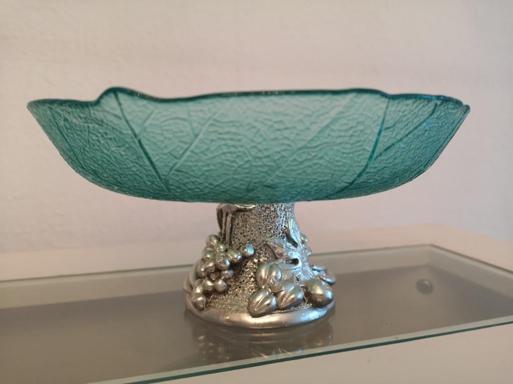 Coupe à fruits avec pieds en argent, Antiquités & Art, Enlèvement ou Envoi