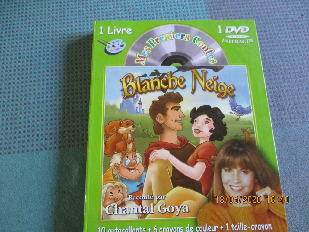 DVD + LIVRE "BLANCHE-NEIGE"., Garçon ou Fille, Enlèvement ou Envoi, Fiction général, Utilisé