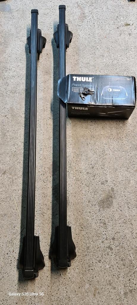 Barre Thule +Kit Thule 757 complet, Fietsen en Brommers, Ophalen of Verzenden