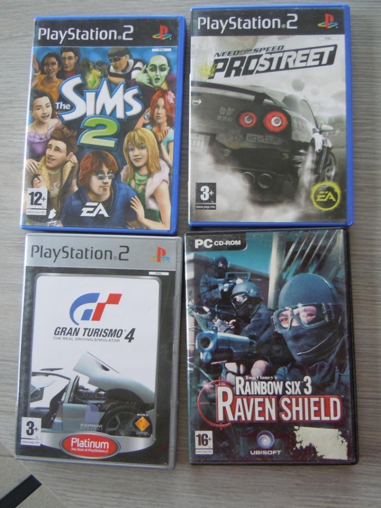 playstation 2  gran turismo4 - the sims2 - needforspeed pros, Enlèvement ou Envoi