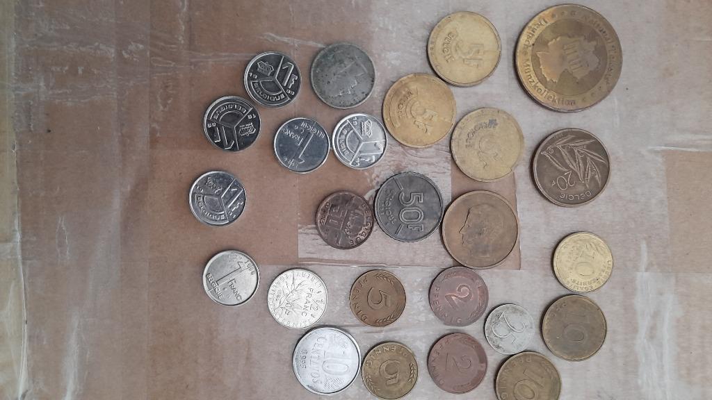 25 pièces anciennes, Enlèvement ou Envoi, Monnaie en vrac
