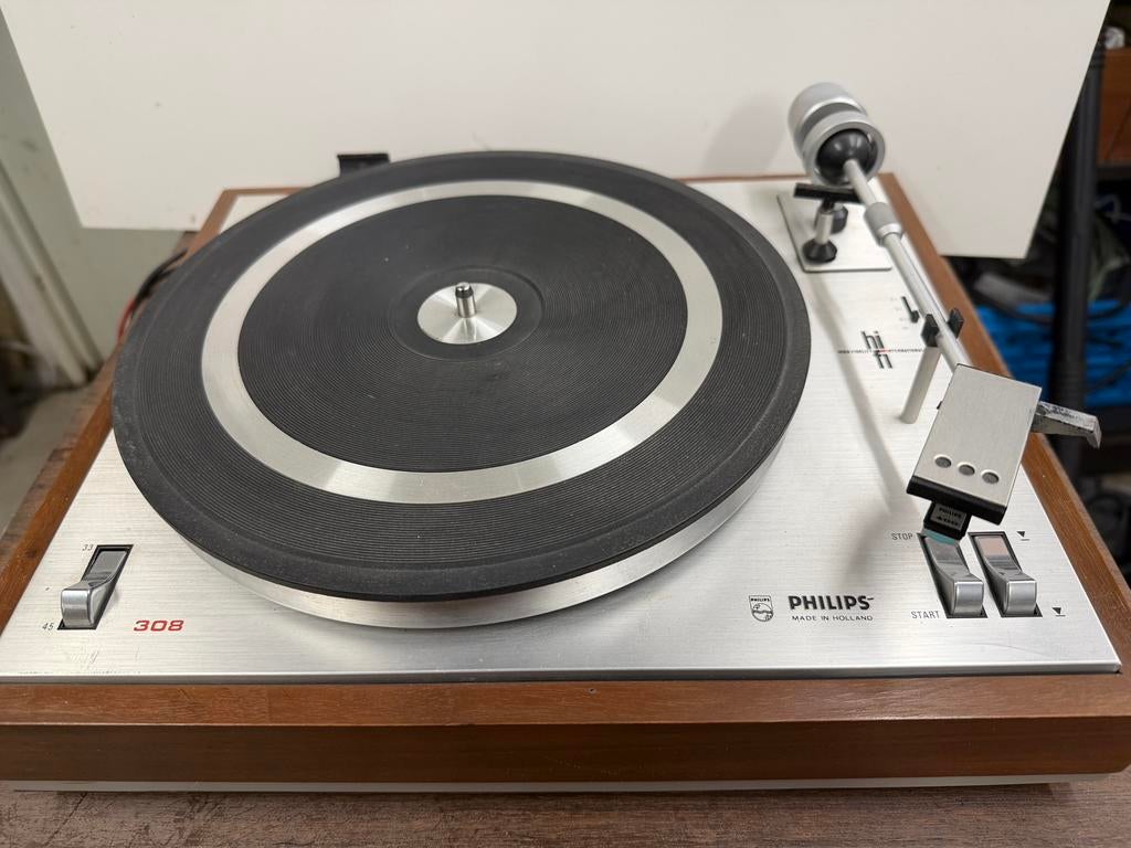 Philips 308 voor herstelling of onderdelen, Ophalen, Niet werkend, Platenspeler, Philips