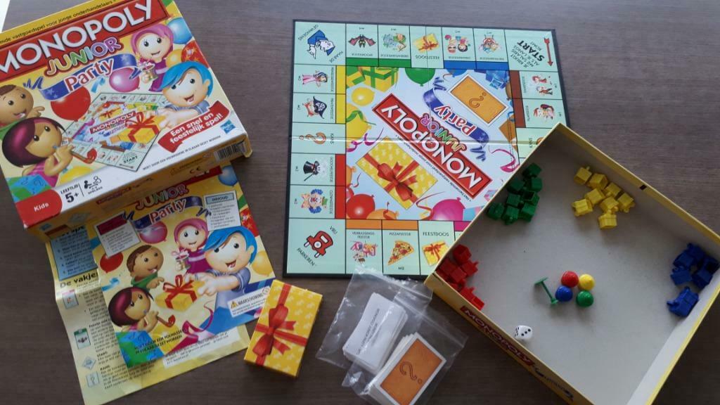 Monopoly junior party, Hobby en Vrije tijd, Een of twee spelers, Ophalen, Gebruikt, Hasbro