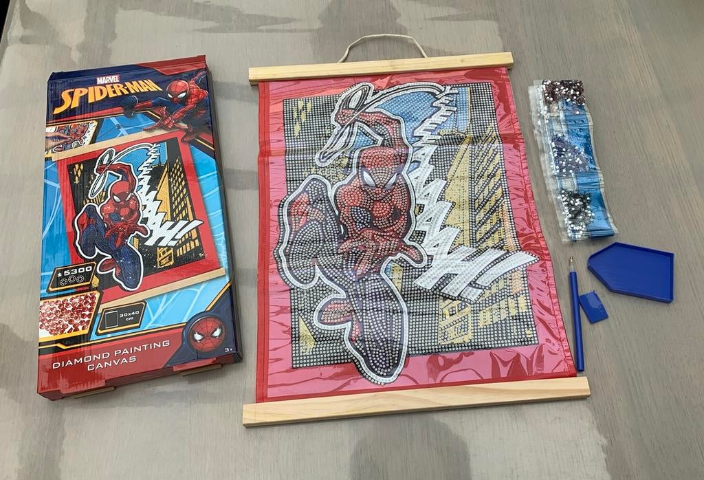 Diamond painting Spiderman, Ophalen, Nieuw
