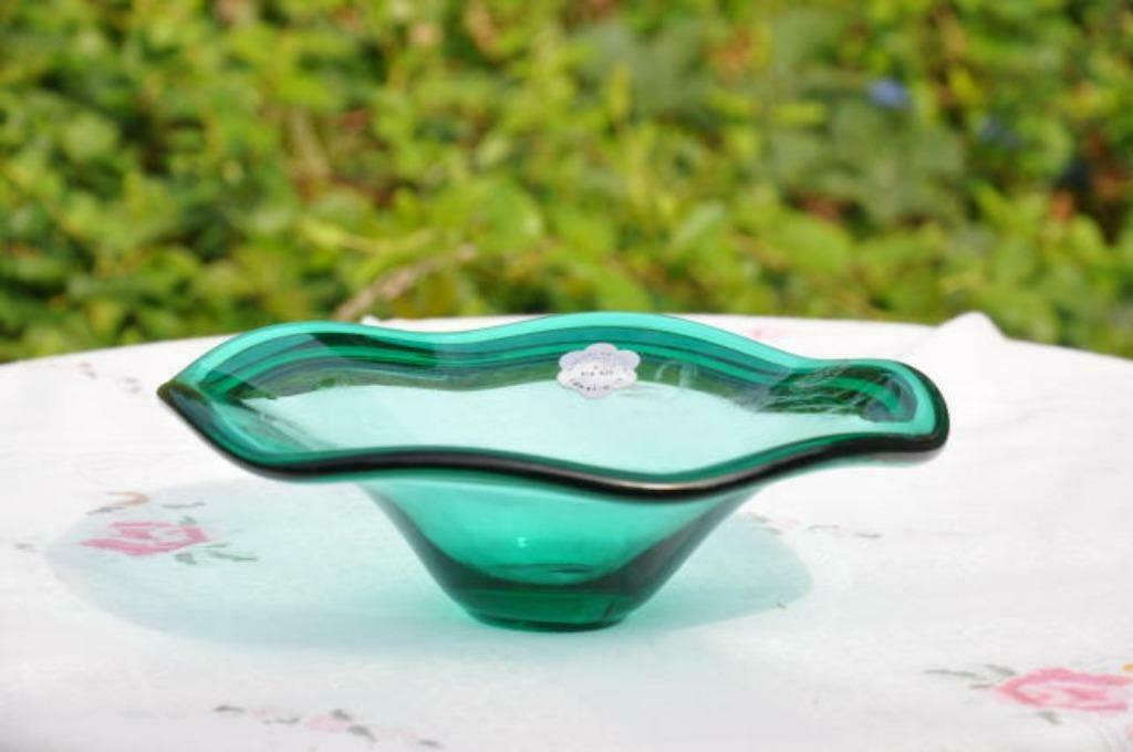 § plat decoratif cristal italie, Antiquités & Art, Enlèvement ou Envoi