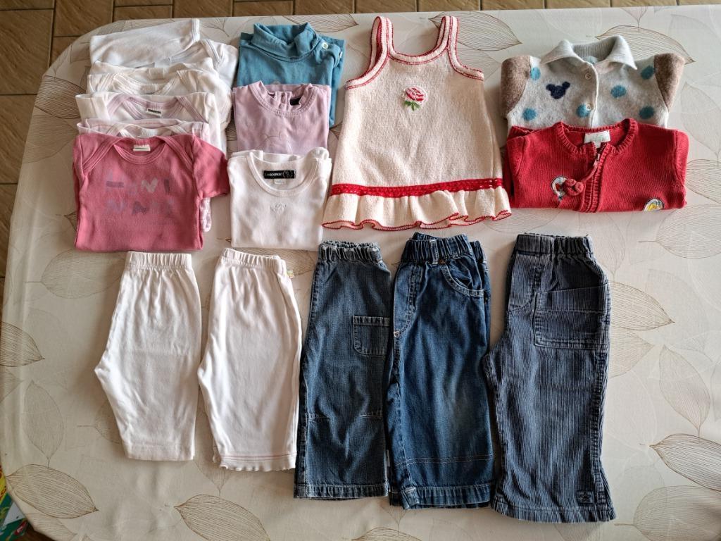 Babykledij meisje Maat 74 - 17 stuks voor 7 euro, Ophalen of Verzenden, Gebruikt, Meisje, Pakje