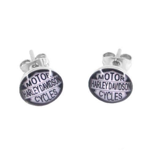 Vintage look Harley Davidson Motorcycles stalen oorbellen, Handtassen en Accessoires, Ophalen of Verzenden, Nieuw