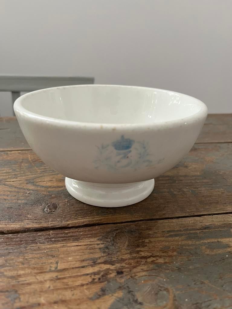 ANTIEKE KOM KERAMIEK SERVIES MILITARIA BAUDOUR REGIMENT, Antiquités & Art, Antiquités | Services (vaisselle) pièces, Enlèvement ou Envoi