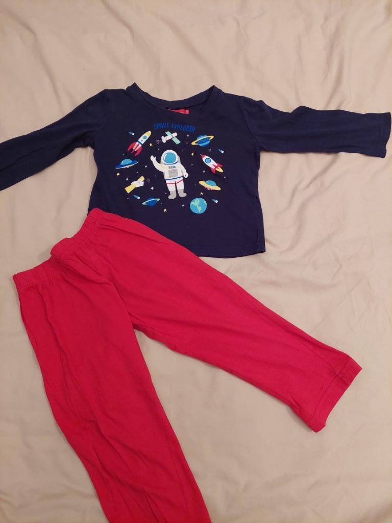Pyjama coton (2 pièces) 3 ans bleu marine astronaute, Enfants & Bébés, Garçon ou Fille, Utilisé, Autre, Enlèvement