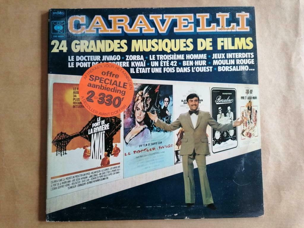 Double 33T CARAVELLI – 24 Grandes Musiques de Films Label :, Ophalen of Verzenden