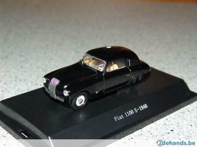 1:43 Starline Fiat 1100 S 1948 zwart streamliner, Ophalen of Verzenden, Zo goed als nieuw, Auto