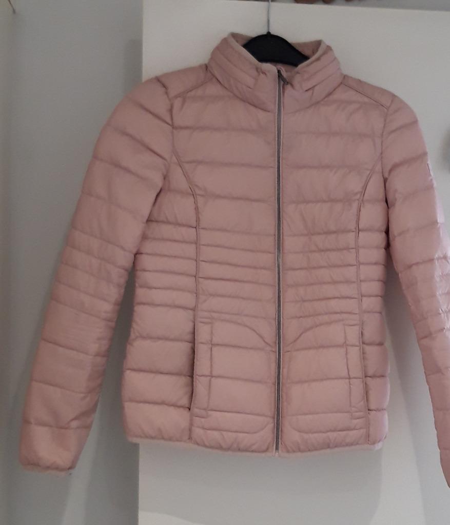 Roze donsjack Winterjas + capuchon Maat M Merk Esprit, Kleding | Dames, Jassen | Winter, Gedragen, Maat 38/40 (M), Roze, Ophalen of Verzenden