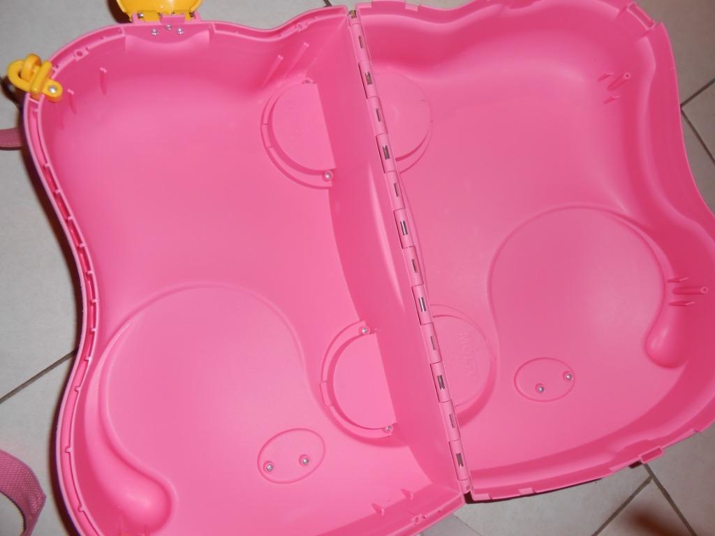 Valise éléphant rose , Molto, à roulettes , pour enfant, Ophalen, Gebruikt, Hard kunststof, Wieltjes