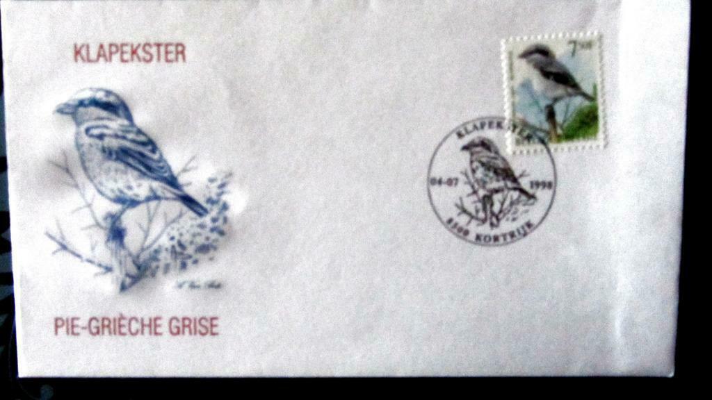 FIRST DAY COVER- VOGELS VAN BUZIN- DE KLAPEKSTER, Enlèvement ou Envoi, Affranchi, Animal et Nature