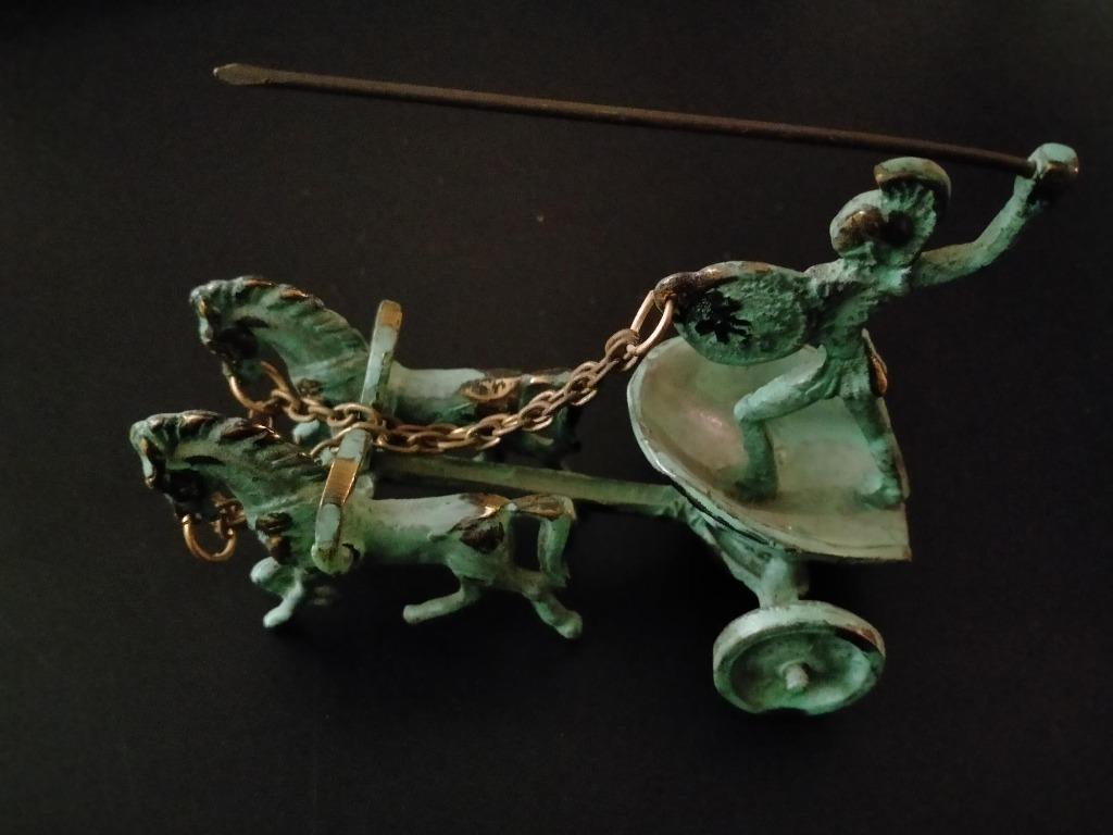 Bronze : char de la guerre de Troie, Enlèvement ou Envoi