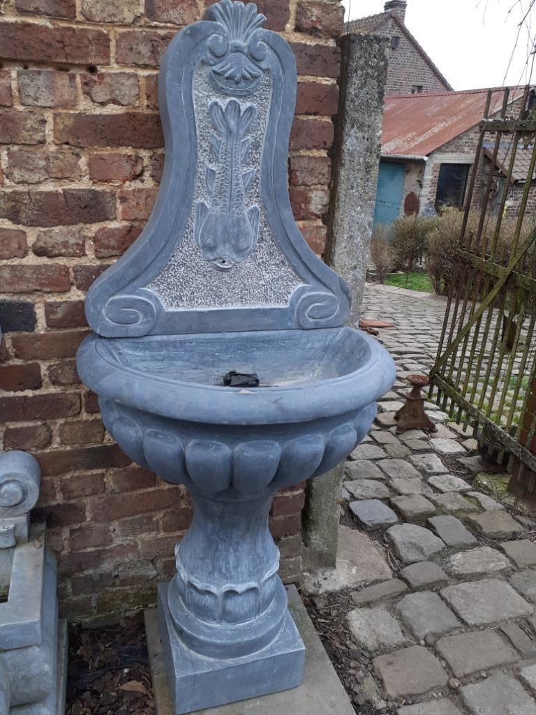 Superbe fontaine en pierre bleue, Jardin & Terrasse, Enlèvement, Utilisé, Pierre, Fontaine