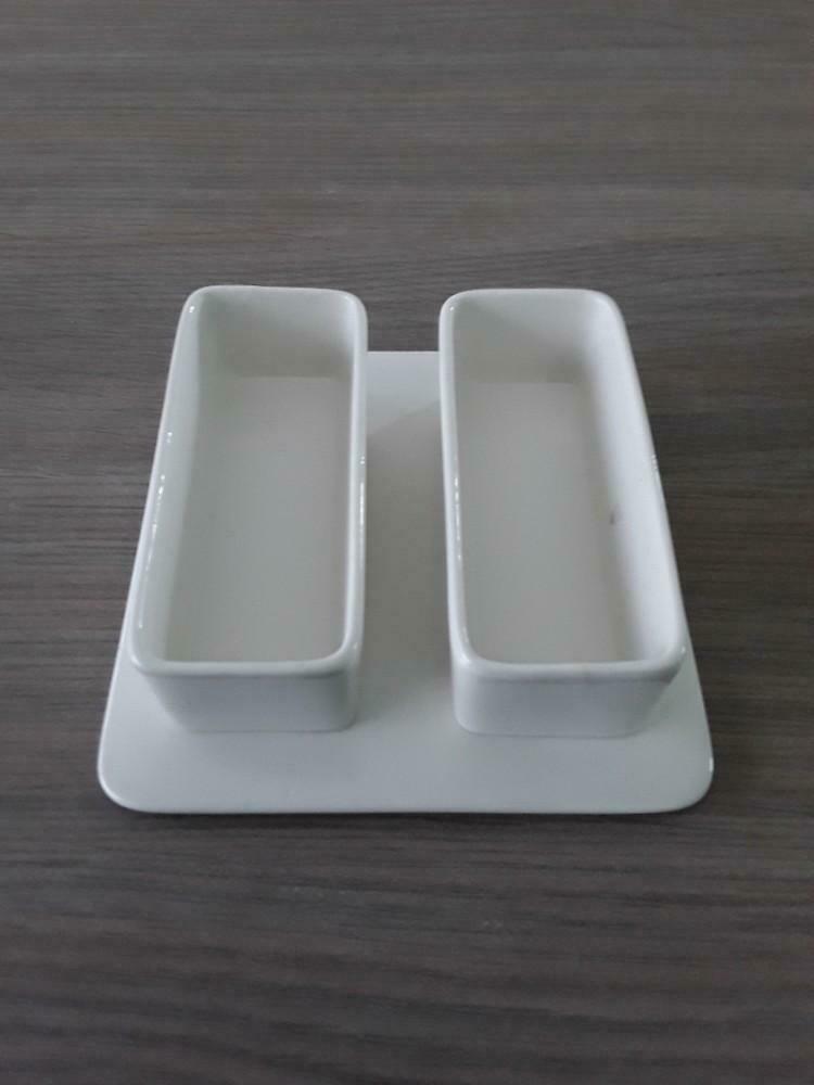 2 aperitiefschaaltjes met bordje, Huis en Inrichting, Keuken | Servies, Ophalen of Verzenden, Nieuw, Schaal of Schalen