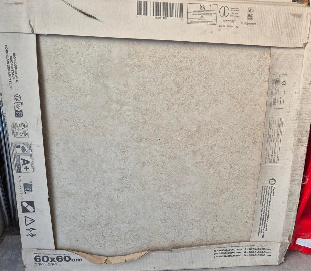 Carrelage Landscape Avorio 60x60, Bricolage & Construction, 60 cm ou plus, Enlèvement, 60 cm ou plus, Moins de 5 m²