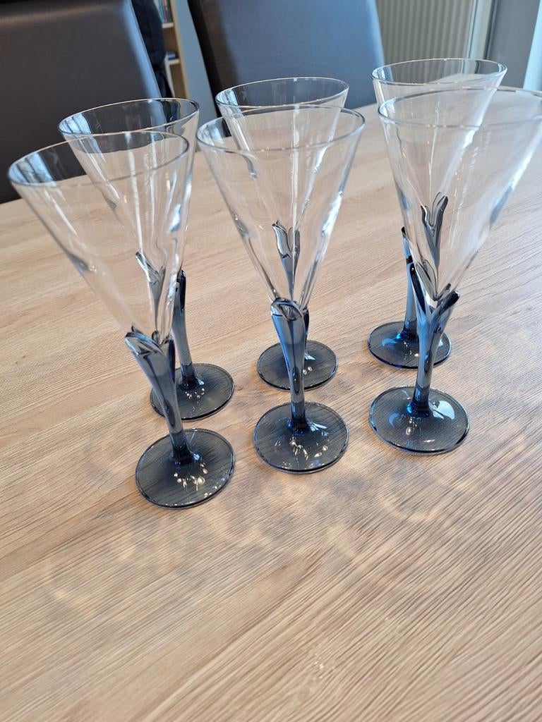 6 verres à cocktail, Enlèvement, Comme neuf