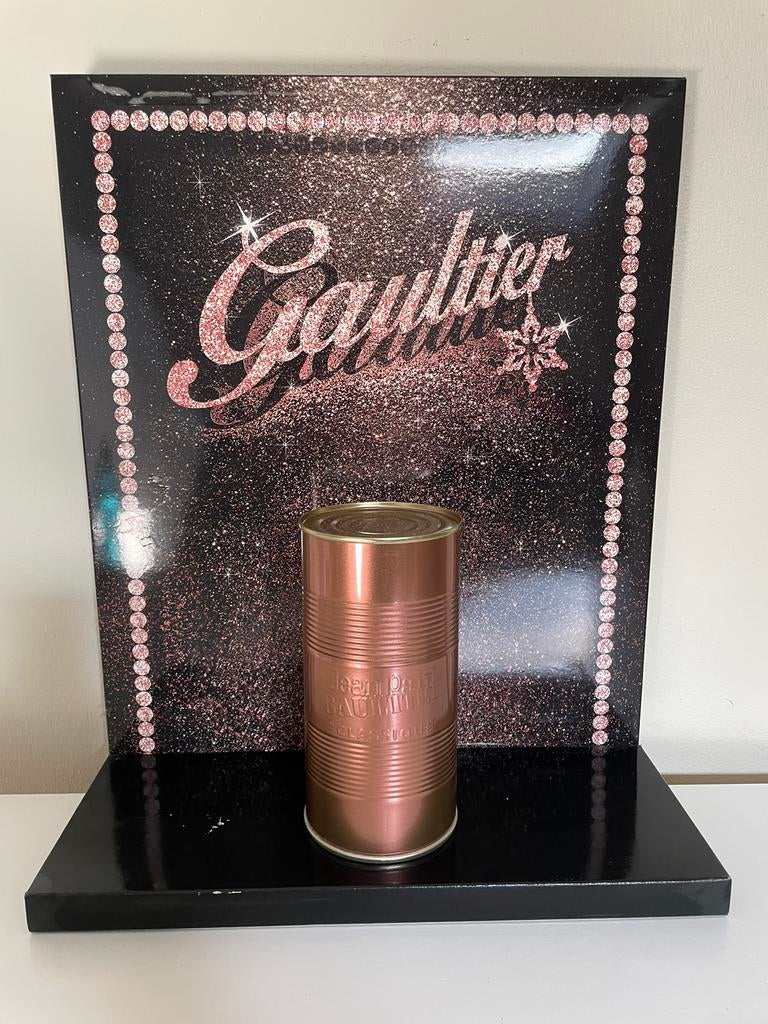 Présentoir - PLV Jean-Paul Gaultier noir étoiles, Collections, Parfums, Enlèvement ou Envoi, Utilisé, Accessoires