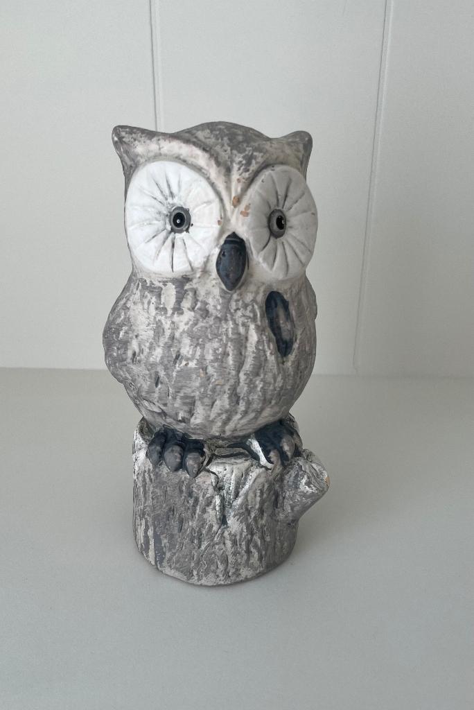 Figurine de hibou en céramique peinte à la main, Enlèvement ou Envoi, Comme neuf