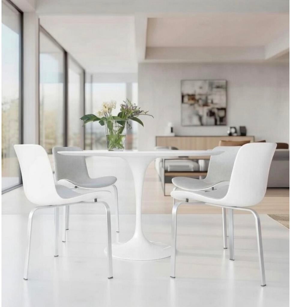 Poul kjzerholm pk 8  Fritz Hansen stoelen srt van 4, Maison & Meubles, Enlèvement, Comme neuf