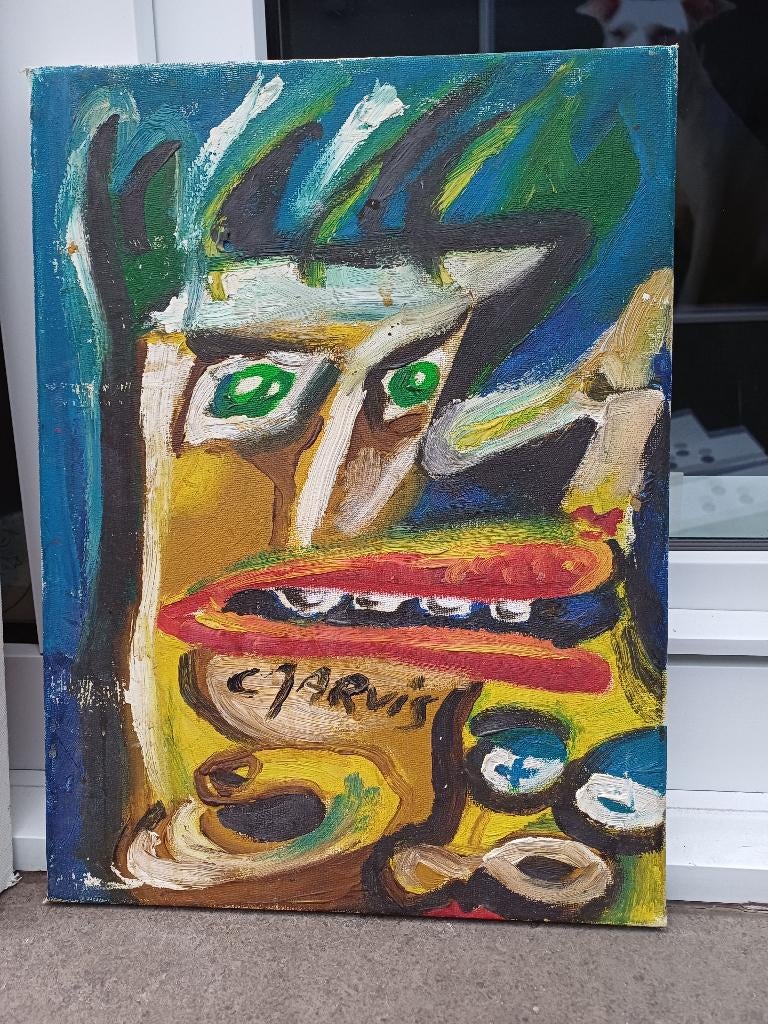 3 canvas schilderijen van Charles Jarvis, Enlèvement, Comme neuf