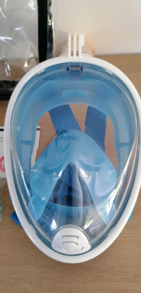 Gadgy duikmasker full face kinderen size S/M, Watersport en Boten, Snorkelen, Ophalen of Verzenden, Zo goed als nieuw, Snorkel