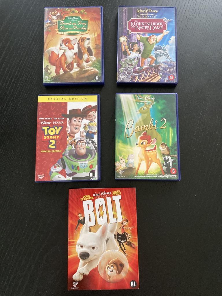 Pakket van 5 Disney Classics, Cd's en Dvd's, Alle leeftijden, Ophalen, Zo goed als nieuw, Tekenfilm