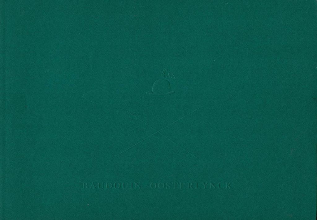 Baudouin Oosterlynck: Partitions. 1990, Boeken, Kunst en Cultuur | Beeldend, Gelezen, Ophalen of Verzenden