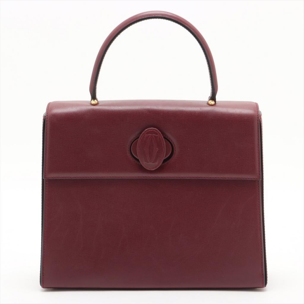 Sac Cartier Must Line, Envoi, Utilisé, Rouge, Sac à main