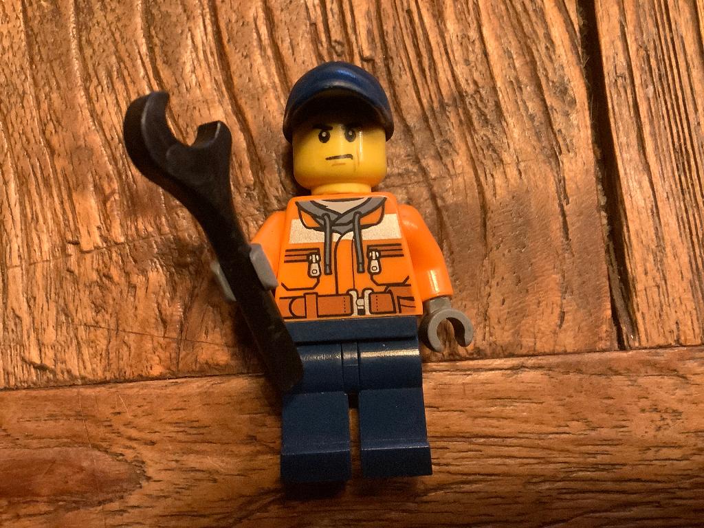 Lego figuur cty0641 Construction Worker - Male / F4, Enlèvement ou Envoi, Comme neuf, Briques en vrac, Lego