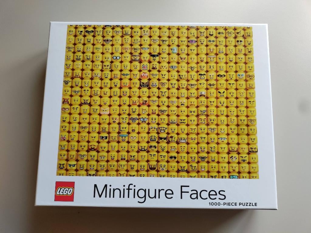 Puzzle LEGO Minifigure Faces 1000 pièces, Enlèvement, 500 à 1500 pièces, Neuf, Puzzle