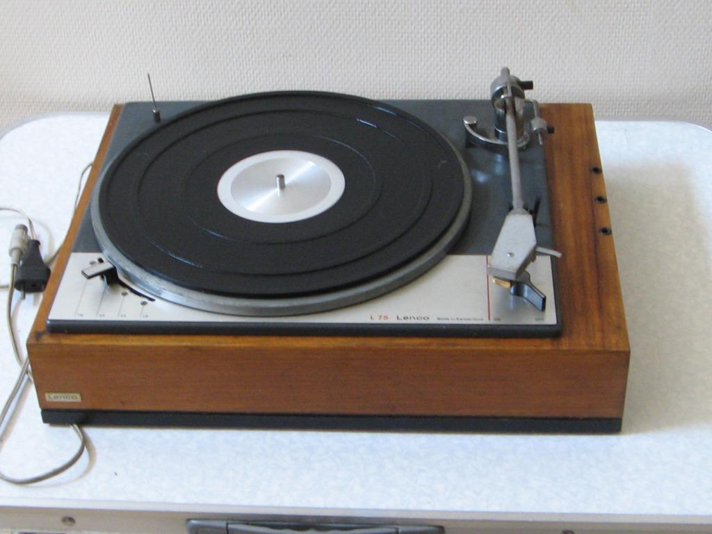 Vintage Retro Platendraaier Lenco L 75, Enlèvement, Utilisé, Tourne-disque, Autres marques
