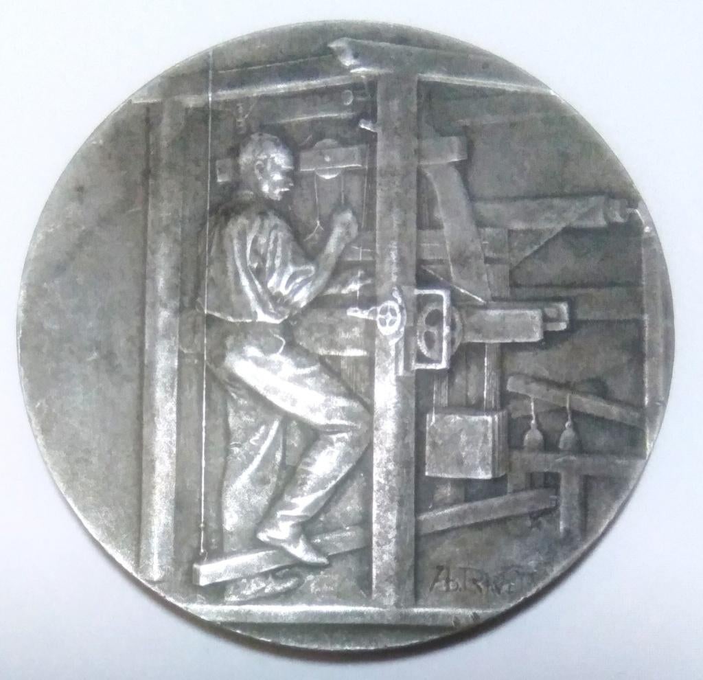 médaille d'argent 95%RIVET1913 association tissus & textiles, Timbres & Monnaies, Pièces & Médailles, Argent, Enlèvement ou Envoi