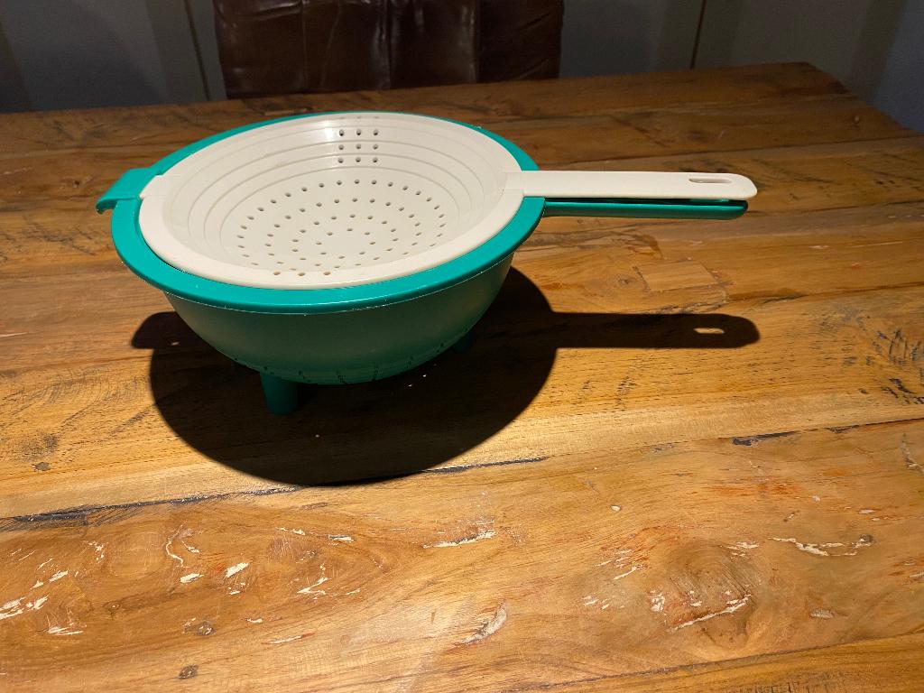 Tupperware  dubbele vergiet, Ophalen of Verzenden, Groen