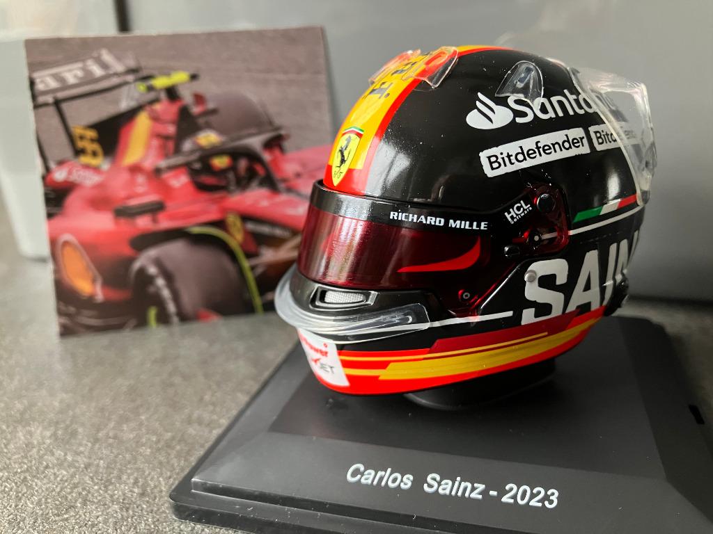 Carlos Sainz 1:5 helm 2023 Italië GP Ferrari SF23 F1, Enlèvement ou Envoi, Neuf, ForTwo