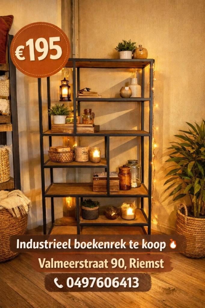 boekenrek industrieël, Met plank(en), Nieuw, 50 tot 100 cm, 25 tot 50 cm
