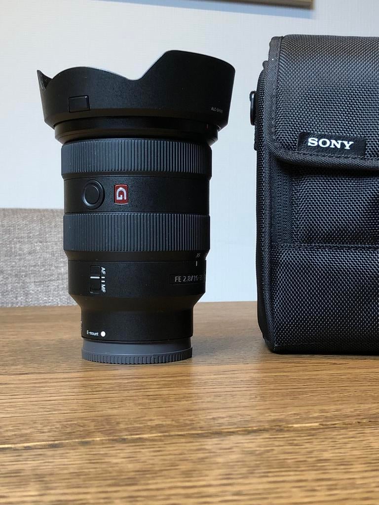 Sony lens 16-35 f/2.8 GM met ND filter, Audio, Tv en Foto, Ophalen, Zo goed als nieuw
