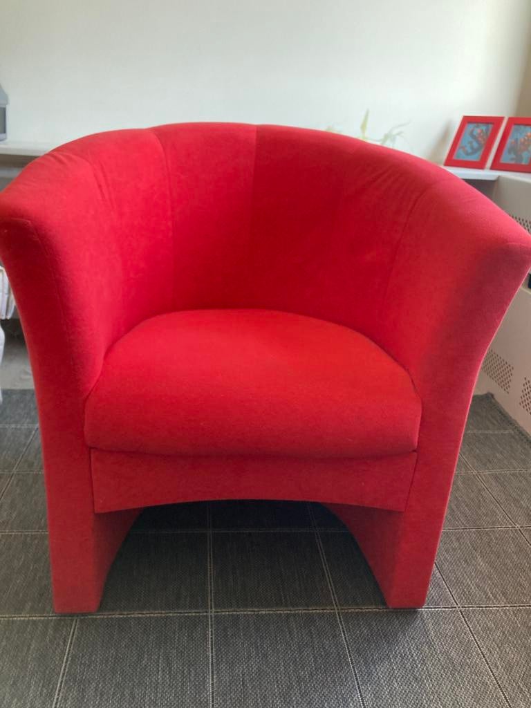 Rood club zeteltje, Ophalen, Gebruikt, Minder dan 75 cm, Stof