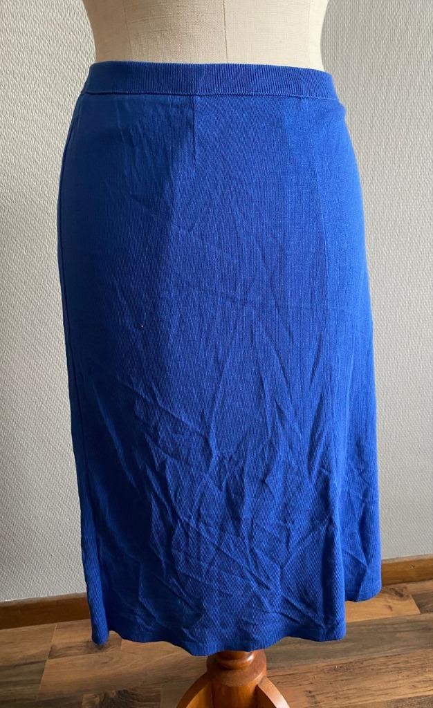 Blauwe rok Devernois maat 46, Kleding | Dames, Maat 46/48 (XL) of groter, Zo goed als nieuw, Verzenden, Blauw