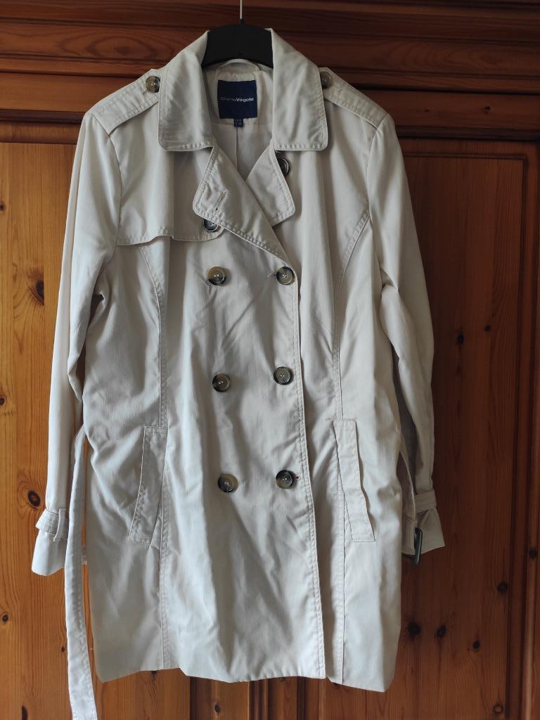 Beige regenjas halflang Charles Vögele maat 44, Kleding | Dames, Ophalen, Beige, Maat 42/44 (L), Charles Vögele