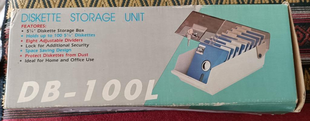 Disquette (floppy disk 5 1/4") storage unit DB-100L + boîte, Enlèvement ou Envoi, Neuf