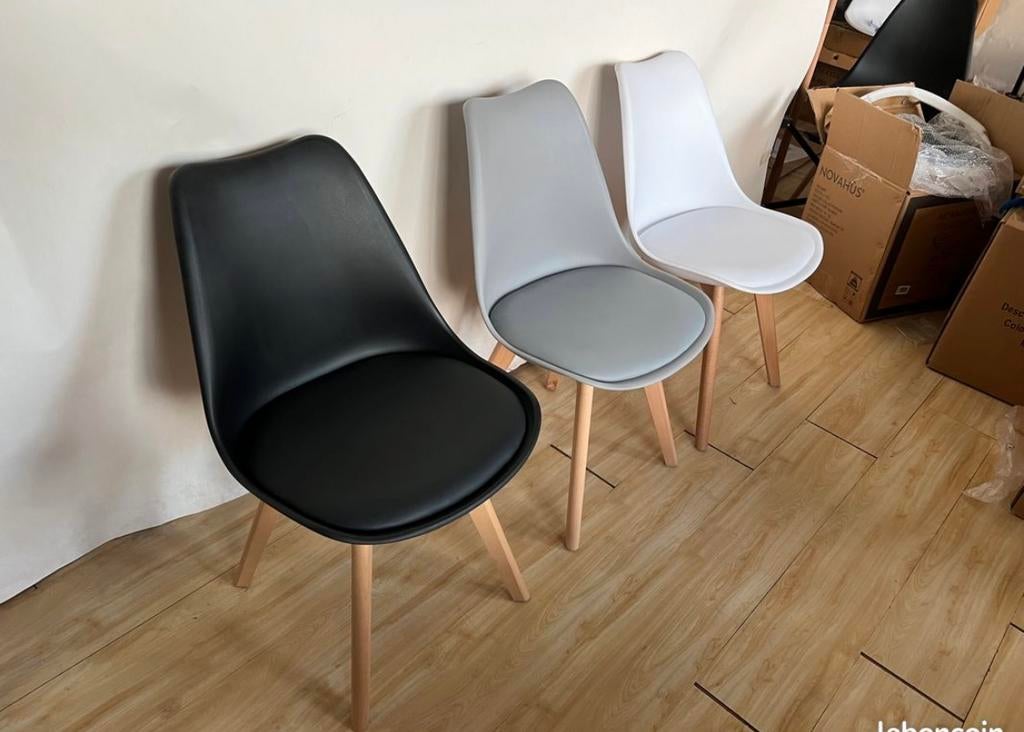 chaise neuf noir blanc gris plusieurs en stock, Jardin & Terrasse, Enlèvement, Neuf