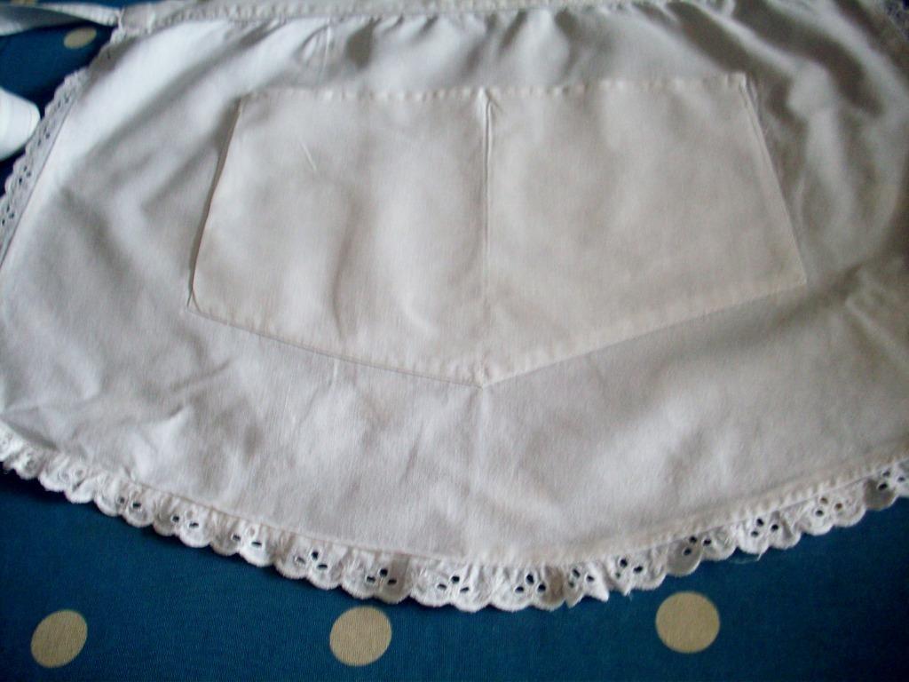 Schort, Ophalen of Verzenden, Gebruikt, Wit, Schort
