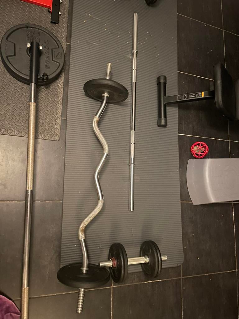 Fitness stang, Sport en Fitness, Ophalen, Zo goed als nieuw
