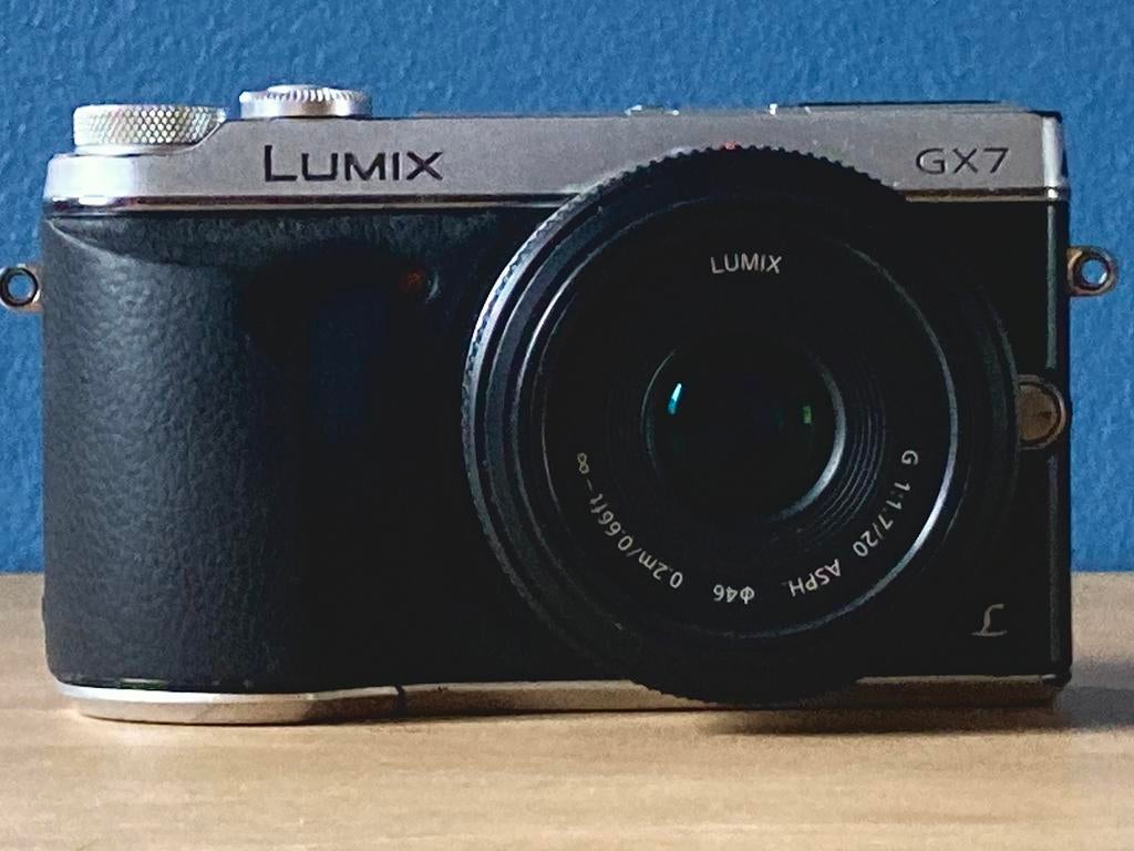 Lumix GX7 + Lumix 20 mm f1.7, Ophalen, Gebruikt