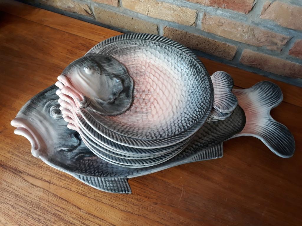 Service à poissons, Enlèvement, Céramique