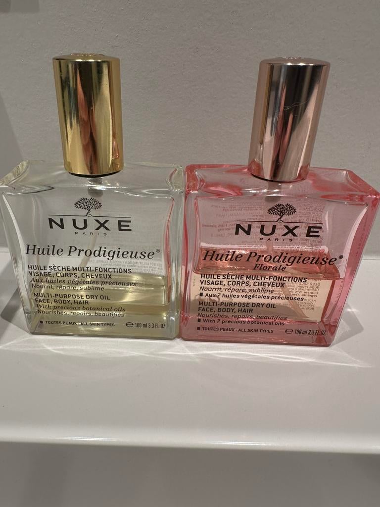 2 stuks nuxe, Ophalen of Verzenden, Gebruikt, Bodylotion, Crème of Olie